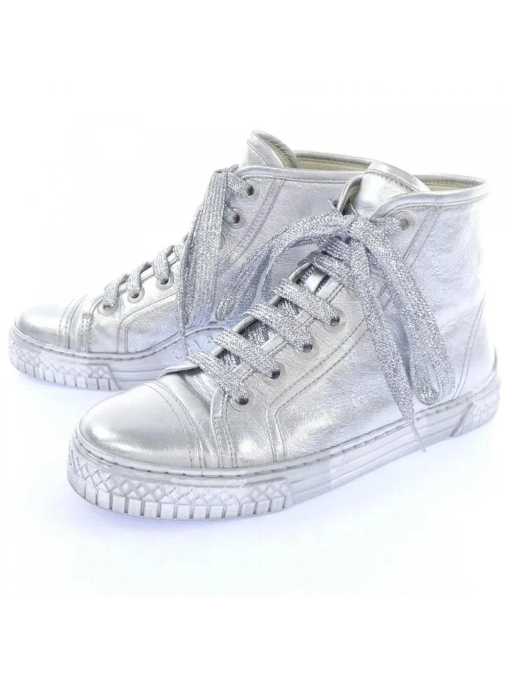 Chanel Sneakers Silver
